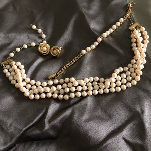 Pearl necklace set